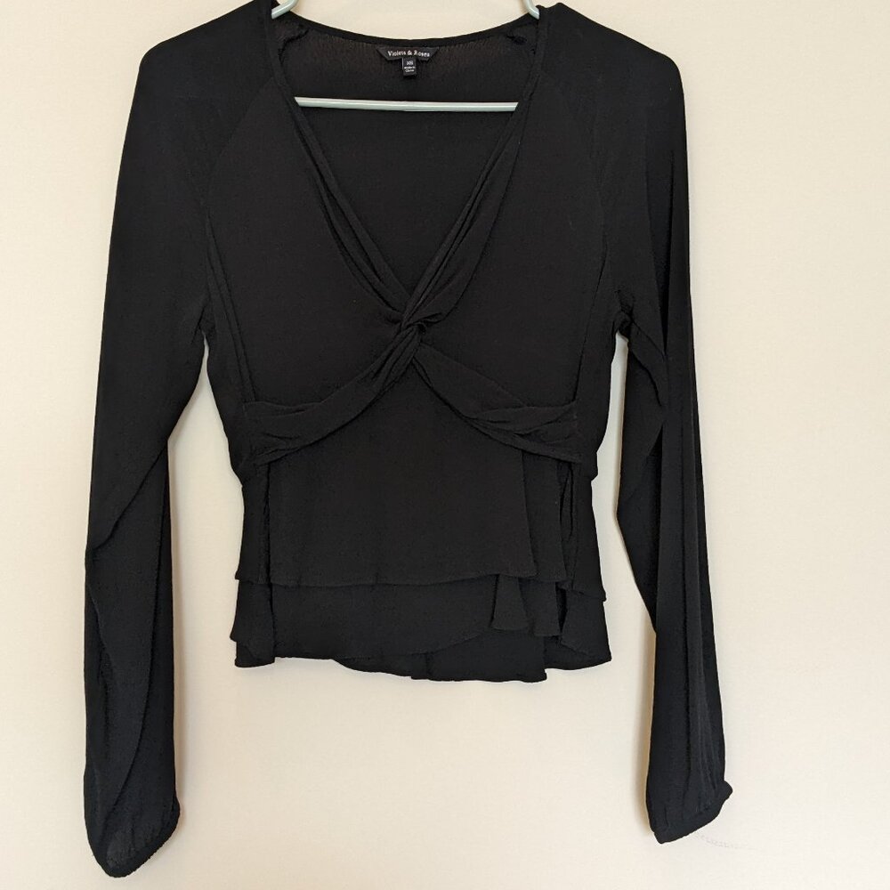 Twist top long sleeve